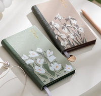 Cahier de voyage A6 Journal de poche rechargeable avec inserts en papier kraft DIY Planner pour Bullet Journaling