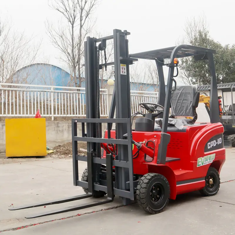 Four-wheeled Electric Forklift 1 Ton 2 Tons 3 Tons Unloading Handling Electric Forklift For Sale