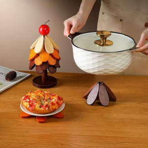 Best Seller <span class=keywords><strong>casa</strong></span> natale sottobicchieri albero in serie di decorazioni <span class=keywords><strong>per</strong></span> la <span class=keywords><strong>casa</strong></span> di lusso pieghevole sottobicchieri a forma di albero di natale sottobicchieri - Product Image 2