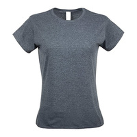 T-shirts pour femmes en coton 100% respirant, coupe slim, style décontracté, livraison rapide, faible MOQ, été