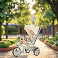 Tricycle pliable pour enfants BAB WAY avec poignée amovible, poussette à 3 roues pour bébé de 2 à 4 ans avec DDP
