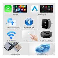 Module CarPlay sans fil USB-C mini à prix d'usine, compatible 5 GHz avec Apple et Android Auto, adaptateur universel