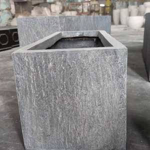 En fibre de verre béton <span class=keywords><strong>ardoise</strong></span> rectangulaire la plantation de fleurs creux pots - Product Image 3