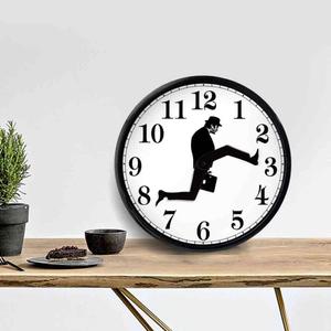 Britse komedie geïnspireerd Ministerie van <span class=keywords><strong>Silly</strong></span> Walk Wall Clock Comedian Home Decor Novelty Wall <span class=keywords><strong>Watch</strong></span> Grappig Walking Silent Mute Clock - Product Image 3