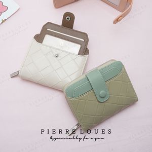 กระเป๋าสตางค์ผู้หญิง Pierre Loues รุ่น RFID สีเบจ ลายเพชร ใช้ได้ทุกวัน - Product Image 2