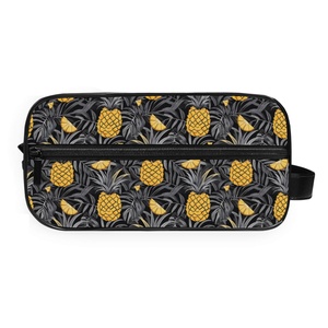 Sac de toilette imperméable à double fermeture éclair, grande capacité, portable, design ananas, prix abordable, logo personnalisé - Product Image 2