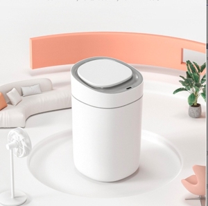 <b>Automatic</b> Home Bathroom Trash Can Lid Sensor Garbage Can 9L Narrow Plastic Rechargeable Folding Trash <b>Bin</b> Kitchen Waterproof - Product Image 1