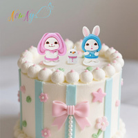 Alta calidad 3D hecho a mano Cupcake decoraciones azúcar pastel Toppers para postre fiesta suministros Halal certificado fabricado sólido