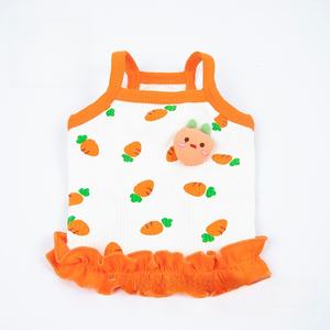 Schattige Zomer Dierenkleding Hond Slabbetje Shirt Met Fruitprint - Product Image 4