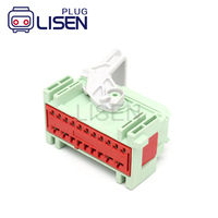 Connecteur de câble électrique étanche femelle LEAR 20 broches vert LISEN 32165KOW3