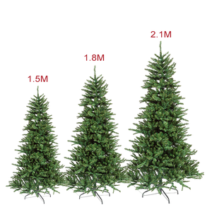 6Ft 7Ft 8Ft Pliant Pvc Pré Éclairé Décorations De Luxe Artificiel Nouvel An Arbre De Noël Avec Éclairage - Product Image 3