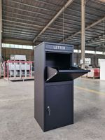 Boîte aux lettres en acier galvanisé très vendue pour la livraison sécurisée de courrier et de colis, idéale pour les bureaux de poste
