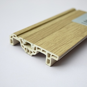 Plinthe en <span class=keywords><strong>PVC</strong></span>/WPC moderne, écologique, résistante à l'eau, pour revêtement de sol, installation facile, idéale pour hôtels - Product Image 1