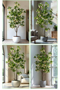 Árbol Artificial de Banyan de Alta Calidad al por Mayor en Maceta de Piedra, Decoración para el Hogar con <span class=keywords><strong>Flores</strong></span>, Planta en Maceta - Product Image 6