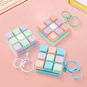Porte-clés anti-stress populaire 5 couleurs, jouet à bouton, clavier <span class=keywords><strong>Tetris</strong></span>, pour soulager le stress des doigts - Product Image 1