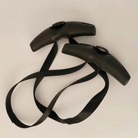 ZHOYA - Banda de resistencia transfronteriza de ABS con mango de cuerno de buey para fitness, herramienta de remo y tracción, agarre en forma de arco para dominadas/pull-down