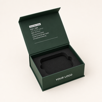 Scatola Rigida Magnetica Verde Foresta Opaco con Logo Personalizzato, Inserto in Schiuma EVA, Guida di Avvio Rapido Stampata, Confezione Regalo Sportiva