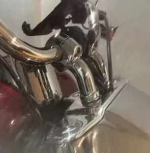 Convient aux modèles de guidon surélevés et décalés vers l'arrière modifiés Fat Boy Softail Breakout Road <span class=keywords><strong>King</strong></span> Street <span class=keywords><strong>Bob</strong></span> - Product Image 3