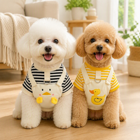Fournisseur OEM/ODM – Nouveau sweat à capuche rayé motif canard de dessin animé pour animaux de compagnie, vêtements fins pour chiens et chats, idéal pour chiots et Teddy, vente en gros, personnalisable