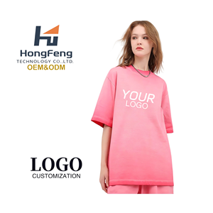 T-shirts unisexes de haute qualité avec logo personnalisé HF, 260 GSM, poids lourd, 100% coton, épaules tombantes, t-shirt ample <span class=keywords><strong>et</strong></span> carré pour hommes - Product Image 1