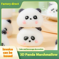 3D Panda Commercial Barbe à papa 1000g Fluffy Cartoon-Shaped Celebrity-Shaped Snack Personnalisable Western Pastry Shops Bulk