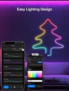Lighting OEM ODM Rgb Magic Color Decoration <b>Led</b> Silicone <b>Tube</b> Neon Flex 12V Strip Neon Lights for Wall - Product Image 3