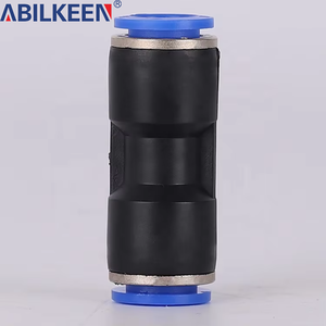 Raccord pneumatique ABILKEEN série PE, fabricant de pièces pneumatiques en plastique, connecteur rapide fileté pour tuyau d'air, raccord de tuyau - Product Image 2