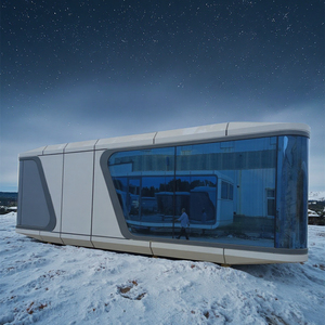Luxury Space Capsule <strong>House</strong> for Glamping Prefabricated Steel Tiny <strong>House</strong> with Two Bedrooms Ideal for Outdoor Adventure - Product Image 5