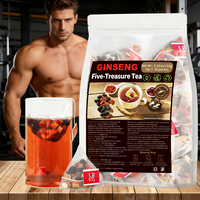 Thé aux cinq trésors entièrement naturel pour hommes - Mélange de ginseng stimulant la vitalité, soutien des reins et du foie - Soutien de l'énergie et de l'endurance