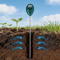 2 Paket Alat Ukur Kelembapan Tanah Presisi Tinggi 40cm untuk Perawatan Kebun, Rumput, Pertanian & Tanaman Pot (Penggunaan Dalam/Luar Ruangan)
