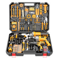 Kit de perceuse électrique multifonctionnelle avec batterie au lithium, garantie 1 an, pour travaux industriels, rénovation domestique, bricolage, entretien quotidien, OEM, coffret rigide
