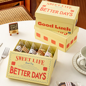 กล่องคุกกี้ช็อกโกแลตขนมหวานแ<span class=keywords><strong>บ</strong></span><span class=keywords><strong>บ</strong></span>พั<span class=keywords><strong>บ</strong></span>ได้ รูปทรงสี่เหลี่ยมผืนผ้า เคลือบด้าน  ย่อยสลายได้  พร้อมโลโก้สั่ง<span class=keywords><strong>ทำ</strong></span> - Product Image 2