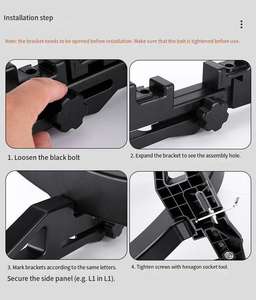 Supporto per Biciclette da Strada e Mountain Bike con Piedino Regolabile e Base per Uso Domestico e Ciclismo all'Aperto - Product Image 4
