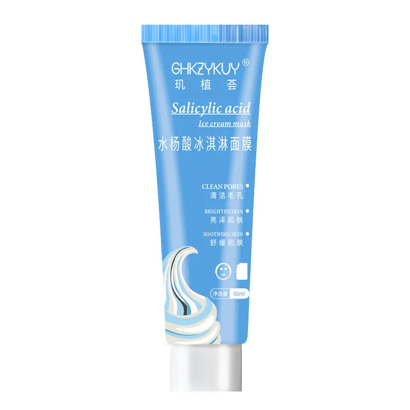 Oem Hydraterende Acne Behandeling Reparatie Salicylzuur Ultra Reinigende Ijs Modder Gezichtsmasker