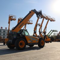 Chargeuse sur pneus Jiubang avec bras télescopique, moteur diesel Yuchai 66 kW, pompe hydraulique à couple élevé, 1 an de garantie, Euro5, 4x4