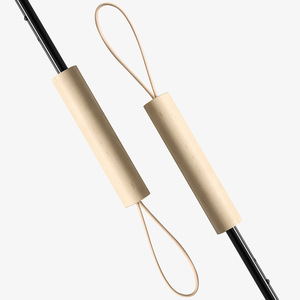 Parapluie promotionnel avec manche en bois, 24 baleines, pliable manuel, style classique, pour le soleil et la pluie, idéal pour la publicité - Product Image 3