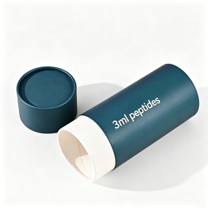 Custom Round Luxury Paper Cylinder <b>Gift</b> <b>Box</b> <b>White</b> Kraft Tube Packaging For Cosmetic Jar Perfume And Essential Oil Small Bottle - Product Image 5