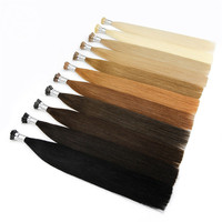Virgin Raw Micro I U V Flat Nano tip Hair Extension de cheveux, cuticule Clip On Tape in Indian Russian 100 Remy cheveux humains