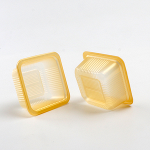 Food Grade Transparent Disposable Recyclable PP <strong>Individual</strong> Moon <strong>Cake</strong> <strong>Boxes</strong> Small Square Plastic Packaging Container for Pastries - Product Image 2