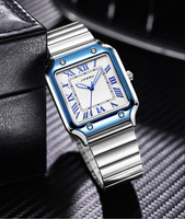 Jam Tangan Quartz Tahan Air Bercahaya Gaya Bisnis Fashion Terlaris untuk Pria