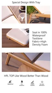 <span class=keywords><strong>New</strong></span> 100% không thấm nước vườn nhôm sunbed đồ gỗ ngoài trời <span class=keywords><strong>Lounger</strong></span> bãi biển hồ bơi ghế bãi biển Sun <span class=keywords><strong>Lounger</strong></span> - Product Image 5