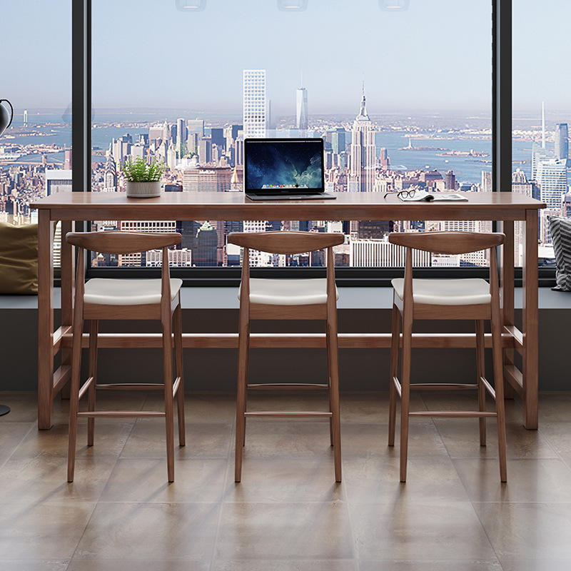 Factory Wholesale Solid Wood Bar Stool