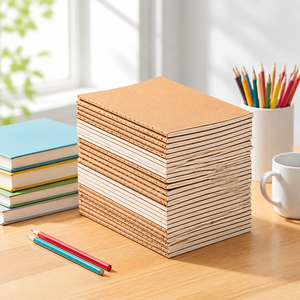 Carnet <span class=keywords><strong>Kraft</strong></span> <span class=keywords><strong>Pas</strong></span> <span class=keywords><strong>Cher</strong></span> en Gros pour Étudiants, Mini Cahier de Poche à Pages Lignées, Reliure Cousue, Cadeau Promotionnel OEM - Product Image 1