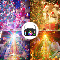 Inicio Luces De Fiesta Bola De Discoteca Luces Laser Dj LED Disco Ball Lampe Télécommande Éclairage De Fête 3 EN 1 Équipement De Scène