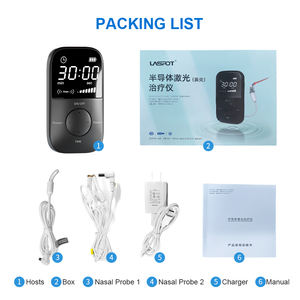 Irigator hidung Laser dingin 650nm, perangkat terapi inframerah pereda 200:00 & farnet untuk perawatan Rhinitis dan pereda hidung - Product Image 6