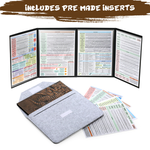 2024 Dungeon Master's Screen Faux cuir gaufré Dragon & Mimic Four-Panel avec poches Donjons & Dragons DM Accessoires - Product Image 4