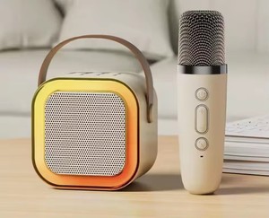 Caixa de Som K12 Portátil com Subwoofer Mini e Iluminação RGB LED, Microfone Sem Fio Integrado para Uso Doméstico - Product Image 3