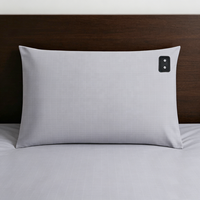 Taie d'oreiller de mise à la terre en coton biologique avec fibres d'argent, antibactérienne, pour un sommeil profond, réduit l'anxiété, améliore la qualité du sommeil, gris