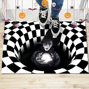 3D коврик для придверной двери с изображением клоуна на Хэллоуин, декоративный коврик для дома и улицы, Противоскользящий коврик для Хэллоуина, коврик для спальни и ванной