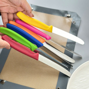 Ensemble de couteaux à steak dentelés multicolores, couteaux de table en acier inoxydable, directement de l'usine, pour l'hôtellerie, la restauration et les fournitures HORECA - Product Image 3